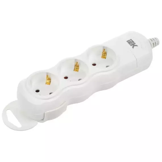 Колодка удлинителя 3-мест. с заземл. РПр03 IEK WYP10-D-KP-16-03-ZS-K01