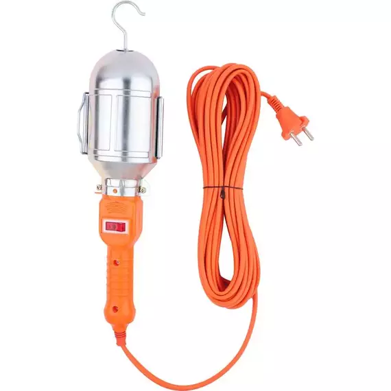 Светильник переносной с выключателем 60Вт 220В ПВС 2х0.75 10м IP20 TOKOV ELECTRIC TKE-SP-20-10M, изображение 2