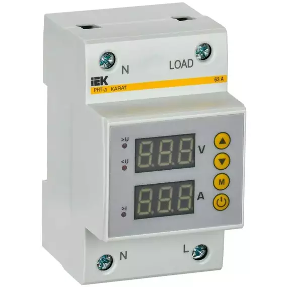 Реле напряжения и тока РНТ-д 1ф 54мм 63А IEK IVC31-1-63