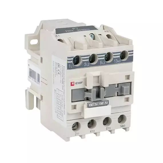 Контактор КМЭ 25А кат. 220В AC 1НЗ EKF ctr-s-25-220-nc, изображение 7