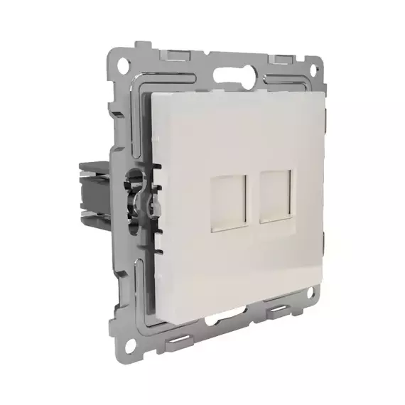 Розетка компьютерная 2-м СП Pixel RJ45 кат.5E механизм беж. TOKOV ELECTRIC TKE-PX-RC2-C02, изображение 3