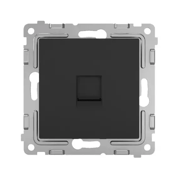 Розетка компьютерная 1-м СП Pixel RJ45 кат.5E механизм карбон TOKOV ELECTRIC TKE-PX-RC1-C14, изображение 2