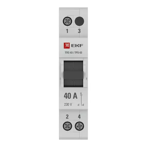 Переключатель трехпозиционный ТПС-63 1P 40А PROxima EKF TPS140, изображение 2
