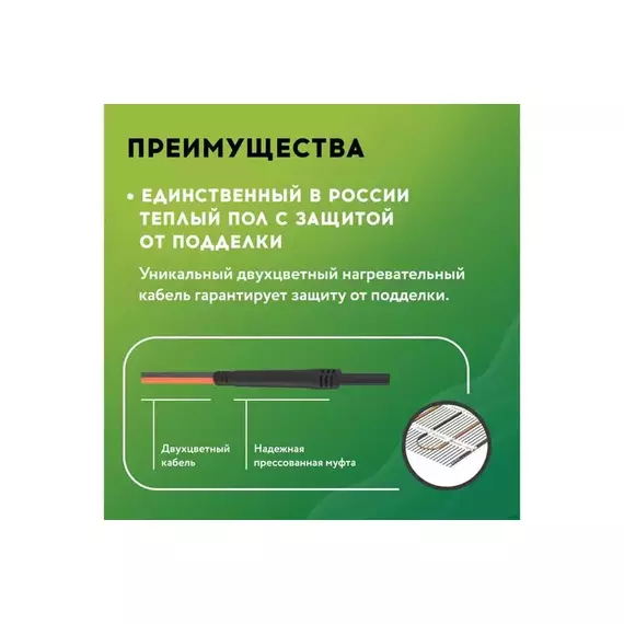 Комплект "Теплый пол" (мат) РТ-320-2.00 Русское Тепло 2285209, изображение 4