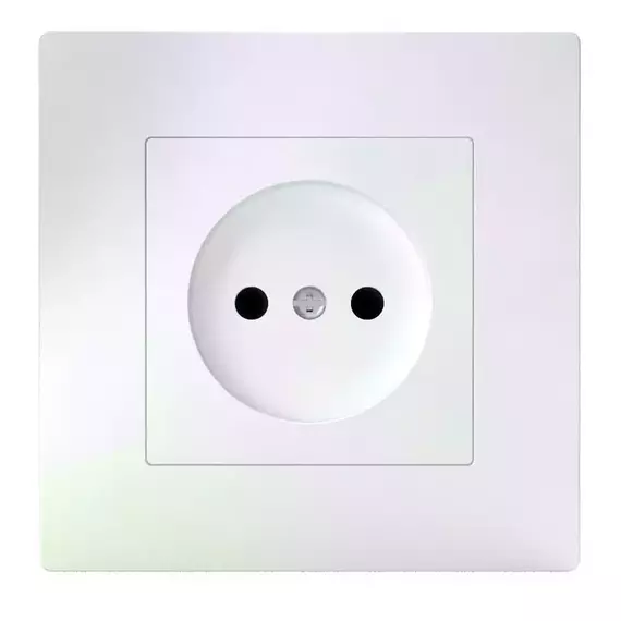 Розетка 1-м СП Pixel 16А IP20 без заземл. в сборе перламутр. TOKOV ELECTRIC TKE-PX-R1F-C04, изображение 2