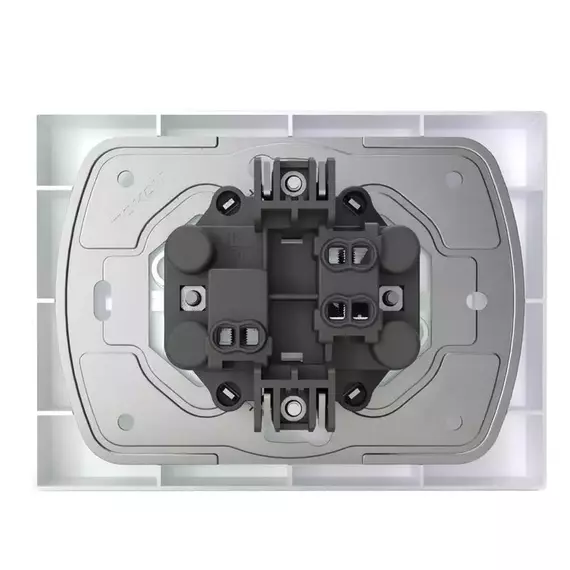 Розетка 2-м СП Pixel 16А IP20 с заземл. защ. шторки в сборе перламутр. TOKOV ELECTRIC TKE-PX-R2FZSF-C04, изображение 5