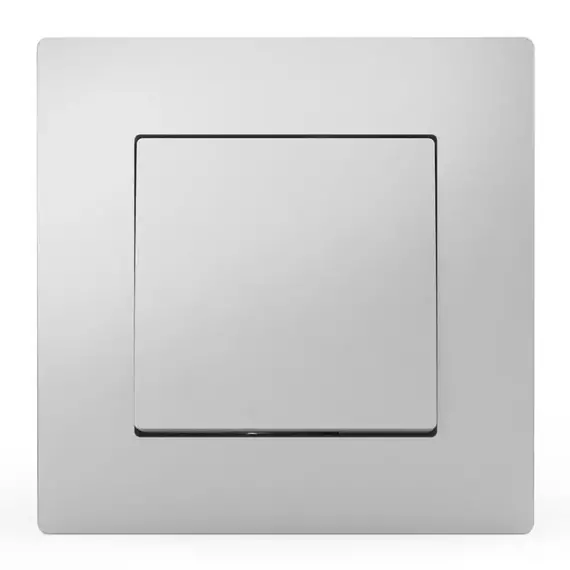 Выключатель 1-кл. СП Pixel 10А IP20 в сборе алюм. TOKOV ELECTRIC TKE-PX-V1F-C03, изображение 2