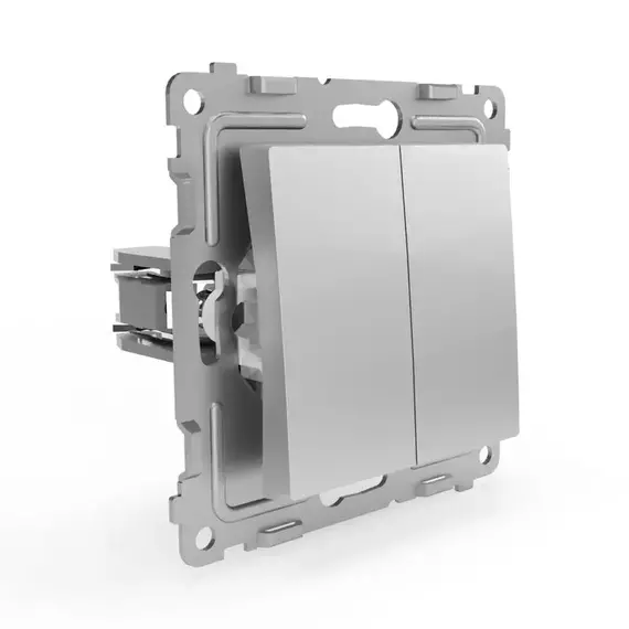 Выключатель 2-кл. СП Pixel 10А IP20 механизм алюм. TOKOV ELECTRIC TKE-PX-V2-C03, изображение 3