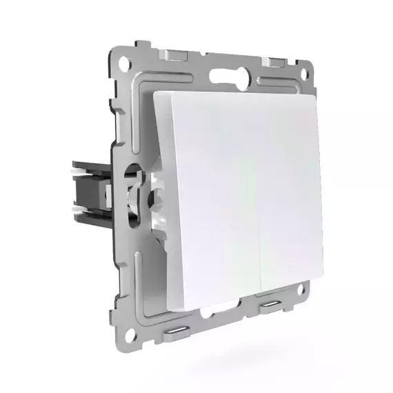 Выключатель 2-кл. СП Pixel 10А IP20 механизм перламутр. TOKOV ELECTRIC TKE-PX-V2-C04, изображение 3