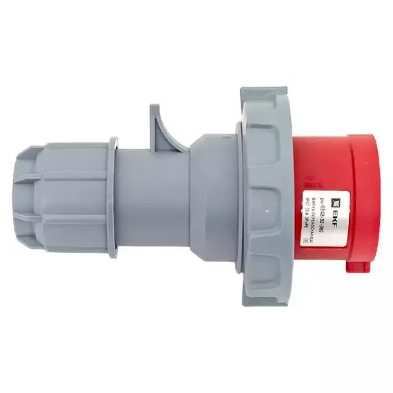 Вилка переносная 0242 3P+PE 32А 380В IP67 PROxima EKF ps-0242-32-380, изображение 3