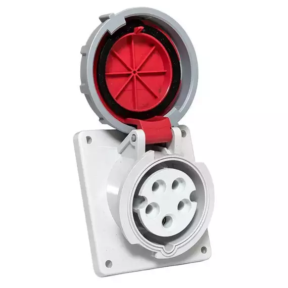 Розетка стационарная внутренняя угловая 4152 3Р+РЕ+N 16А 380В IP67 PROxima EKF ps-4152-16-380, изображение 9