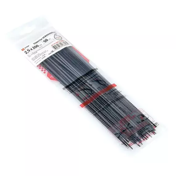 Хомут P6.6 2.5x200 FlexLock стандартный черн. (уп.50шт) PROxima EKF plc-fl-ctsb-2.5x200-r, изображение 4