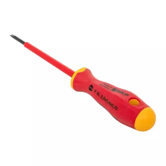 Отвертка Professional SL2.5х0.4мм VDE 1000В EKF sl-2.5-0.4-pro-in, изображение 6