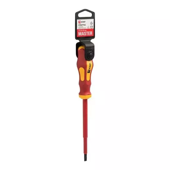 Отвертка SL5.5х125мм Master 1000В Basic EKF sl-5.5-125-mas-in