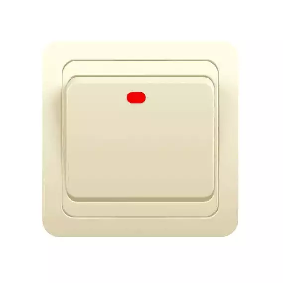Выключатель 1-кл. СП Classic 10А IP20 с индикацией крем. POWERMAN 1156499