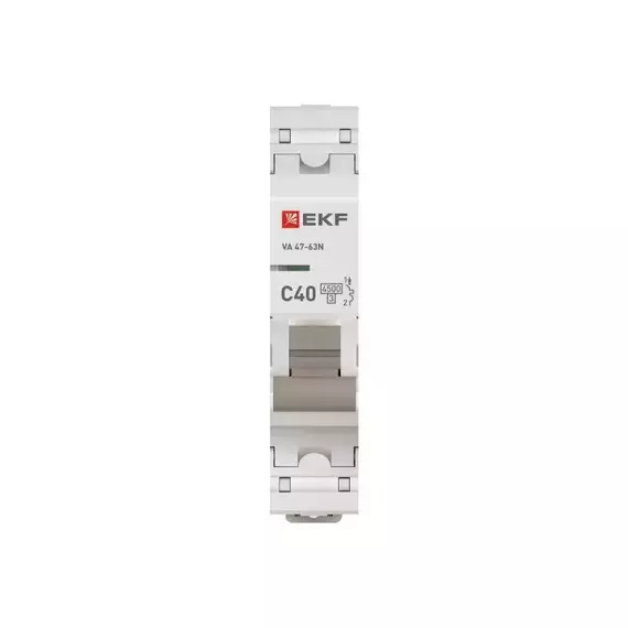 Выключатель автоматический модульный 1п C 40А 4.5кА ВА 47-63N PROxima EKF M634140C, изображение 4