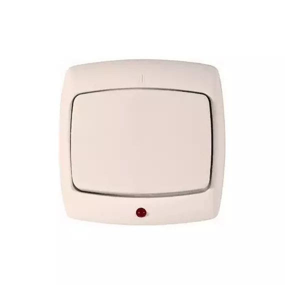 Выключатель 1-кл. СП Рондо 6А IP20 с индикацией сл. кость SchE S16-066-SI