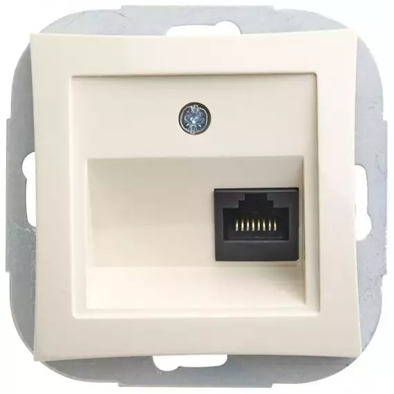 Розетка компьютерная СП Дуэт RJ45 кат.5E механизм беж. SchE WDE000283, изображение 4