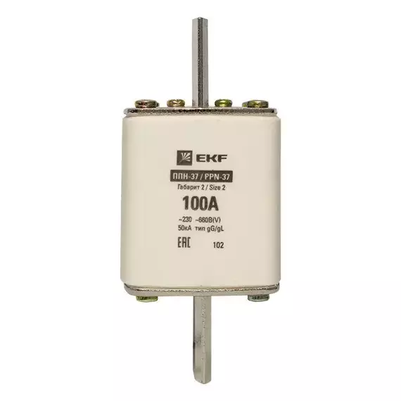 Вставка плавкая ППН-37 400/100А габарит 2 PROxima EKF fus-37/400/100, изображение 6