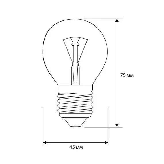 Лампа накаливания MIC D CL 40Вт E27 Camelion 9874, изображение 2