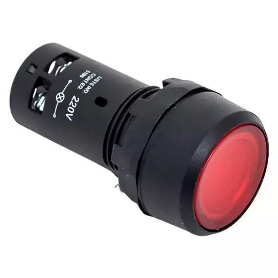 Кнопка SW2C-10D с подсветкой красн. NO EKF sw2c-md-r, изображение 6