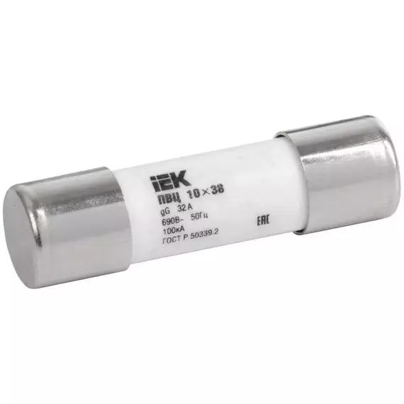 Вставка плавкая цилиндрическая ПВЦ 10х38 32А IEK CFL10-032