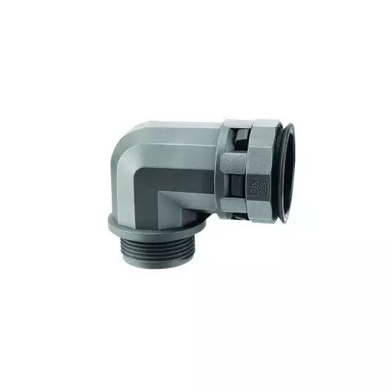 Переходник 90град. труба-коробка DN 36мм М40х1.5 полиамид черн. IP66 DKC PAN36M40N