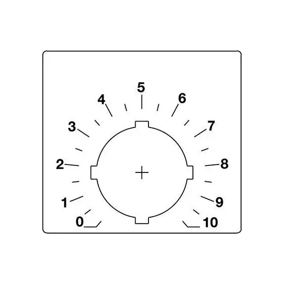 Шильдик для потенциометра (со шкалой) ABB SK615562-88