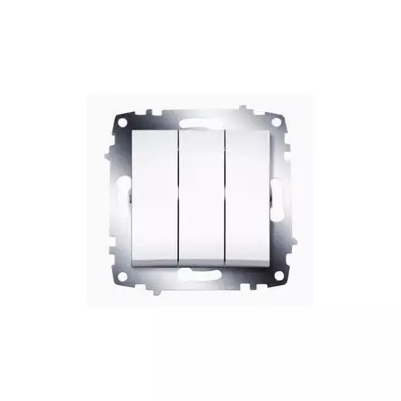 Выключатель 3-кл. 1мод. СП Cosmo 10А IP20 механизм бел. ABB 619-010200-254