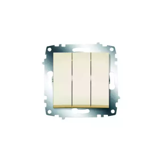 Выключатель 3-кл. 1мод. СП Cosmo 10А IP20 механизм крем. ABB 619-010300-254