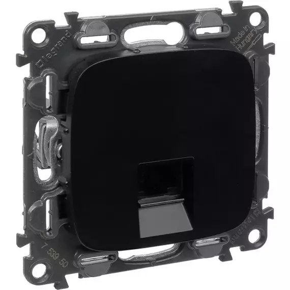 Розетка компьютерная 1-м Valena Allure RJ45 кат.5E UTP с лицев. панелью механизм антрацит Leg 753950, изображение 5