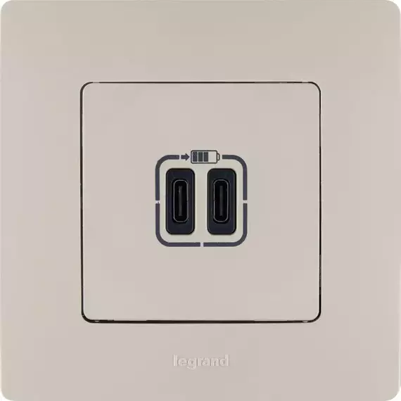 Устройство зарядное Etika с двумя USB-разъемами тип C-тип C 240В/5В 3000мА сл. кость Leg 672335, изображение 4