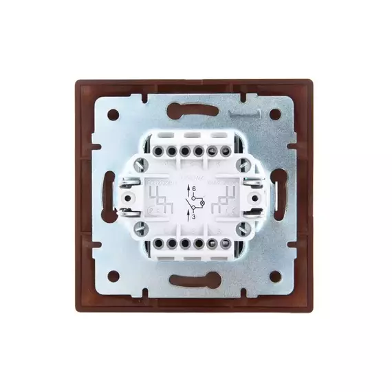 Выключатель 1-кл. СП Mira 10А с подсветкой вишня LEZARD 701-0601-111, изображение 4
