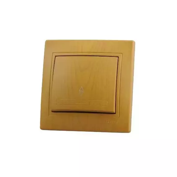 Переключатель проходной 1-кл. СП Mira 10А IP20 ольха LEZARD 701-0701-105