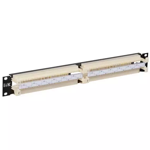 Кросс-панель CP100-1U110 19дюймов 100-парная 1U 110т. ITK CP100-1U110