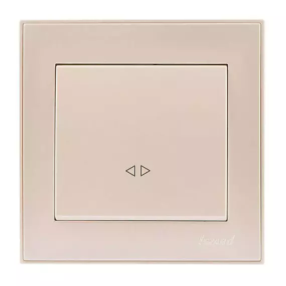 Выключатель промежуточный 1-кл. СП Rain IP20 крем. LEZARD 703-0303-107