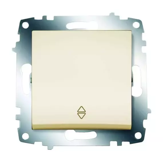 Переключатель 1-кл. 1мод. СП Cosmo 10А IP20 (сх. 6) механизм крем. ABB 619-010300-209