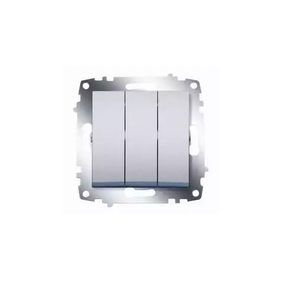 Выключатель 3-кл. СП Cosmo 10А IP20 механизм алюм. ABB 619-011000-254