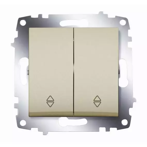 Переключатель 2-кл. СП Cosmo 10А IP20 (сх. 6) механизм титаниум ABB 619-011400-211