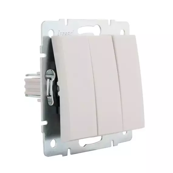 Выключатель 3-кл. СП Rain IP20 механизм бел. LEZARD 703-0288-109, изображение 4