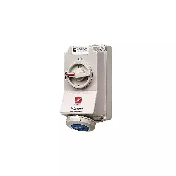 Розетка настенная Duo 3п 32А 230В 6ч с мех. блок IP67 Mennekes 5793A