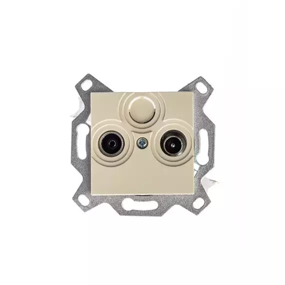 Розетка телевизионная проходная TV/R Levit 7дБ сл. кость ABB 2CHH083607A6017, изображение 2
