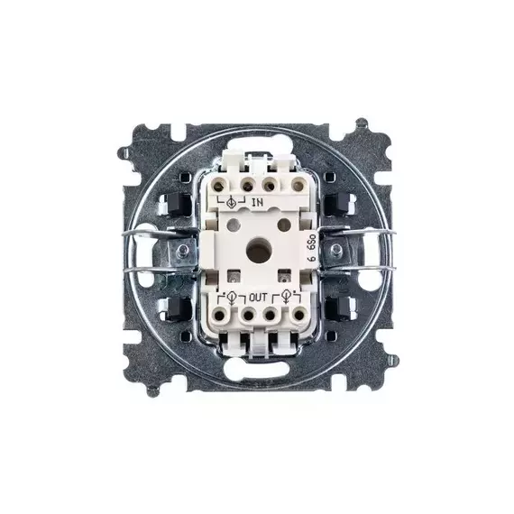 Переключатель 1-кл. СП Levit IP20 бел./дым. черн. ABB 2CHH590645A6062, изображение 2