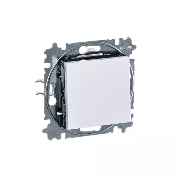 Переключатель 1-кл. СП Levit IP20 бел./дым. черн. ABB 2CHH590645A6062, изображение 3