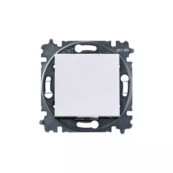 Переключатель 1-кл. СП Levit IP20 бел./дым. черн. ABB 2CHH590645A6062, изображение 4