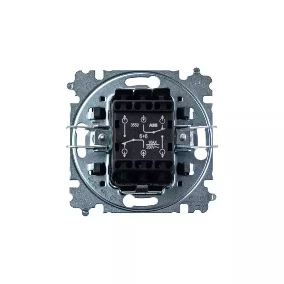 Переключатель 2-кл. СП Levit IP20 антрацит/дым. черн. ABB 2CHH595245A6063, изображение 2
