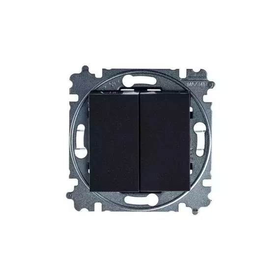Переключатель 2-кл. СП Levit IP20 антрацит/дым. черн. ABB 2CHH595245A6063, изображение 4
