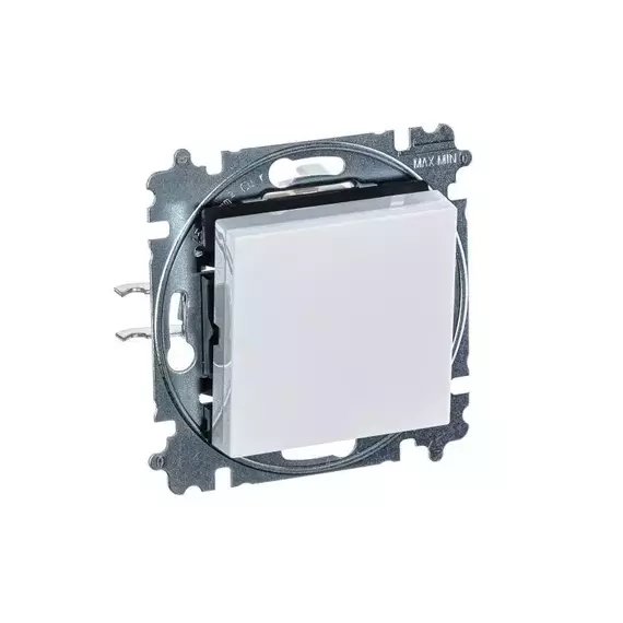 Выключатель кнопочный 1-кл. СП Levit IP20 бел./ледяной ABB 2CHH599145A6001, изображение 3