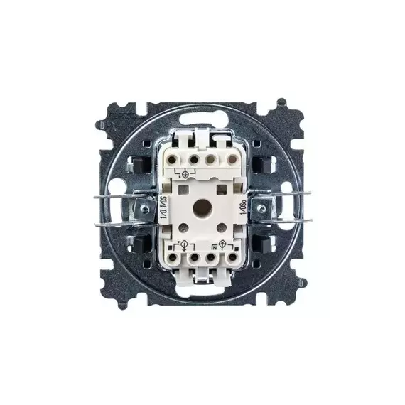Выключатель кнопочный 1-кл. СП Levit IP20 кофе макиато/бел. ABB 2CHH599145A6018, изображение 2