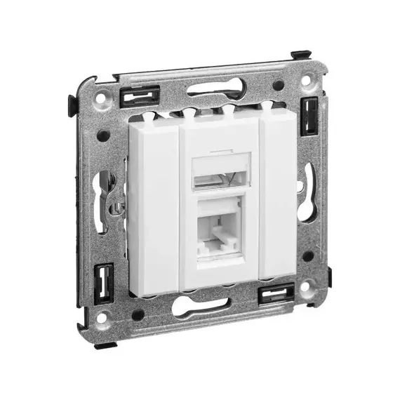 Розетка компьютерная 1-м СП Avanti "Белое облако" RJ45 кат.6 DKC 4400293, изображение 2